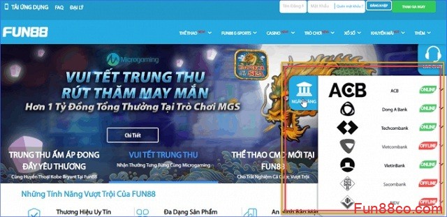 Nạp tiền, rút tiền và thanh toán ngân hàng nhanh chóng