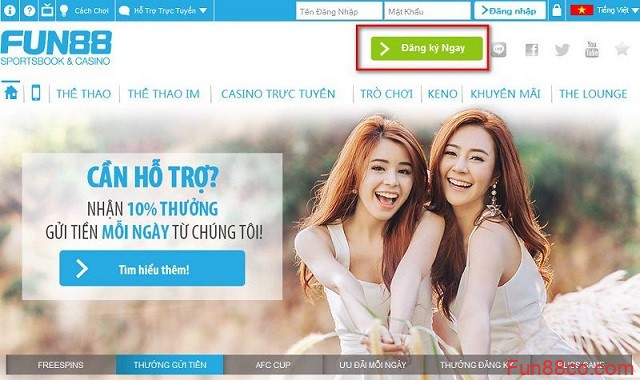 Những trò chơi thu hút game thủ tại Fun88