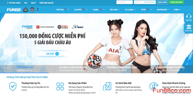 Những ưu điểm khi cá cược tại Fun88